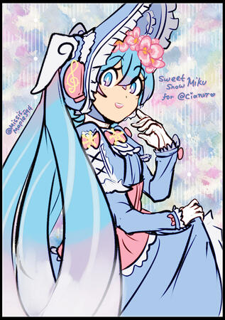 HATSUNE MIKU SKETCH COMM FOR @/CIANUR0